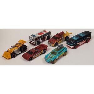 Lot of 6 Indonesia Hot Wheels Diecast Cars - Good Condition Mix
